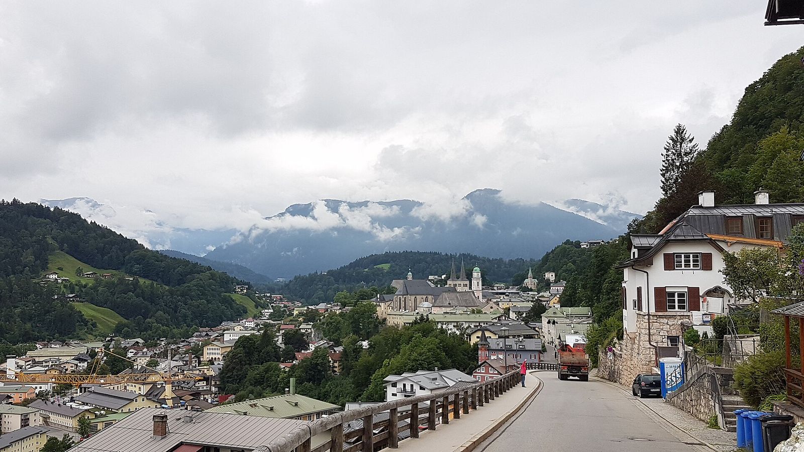 Vue d'ensemble de Berchtesgaden depuis la Locksteinstraße