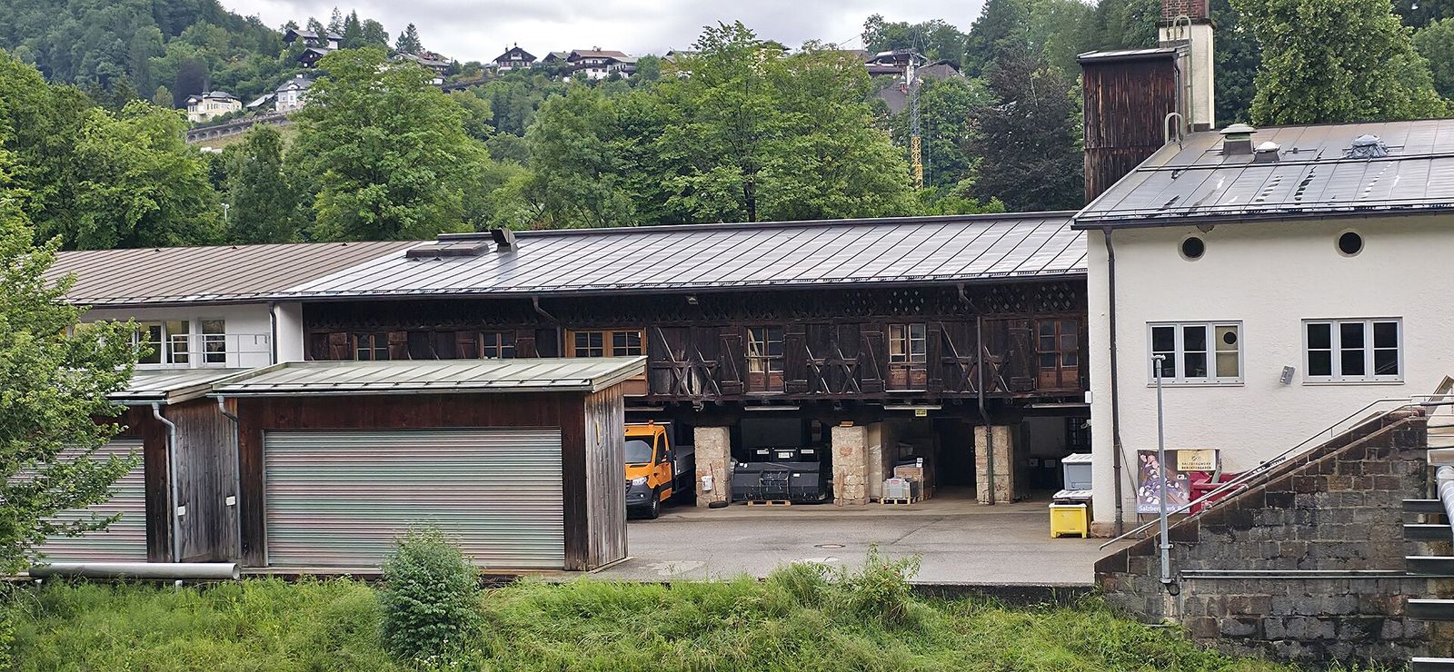 Les bâtiments de la mine de sel de Berchtesgaden