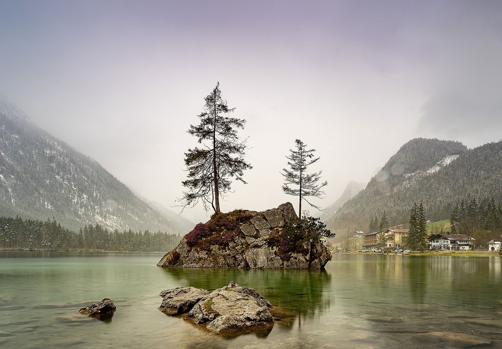 Le lac Hintersee, dans le parc national de Berchtesgaden
