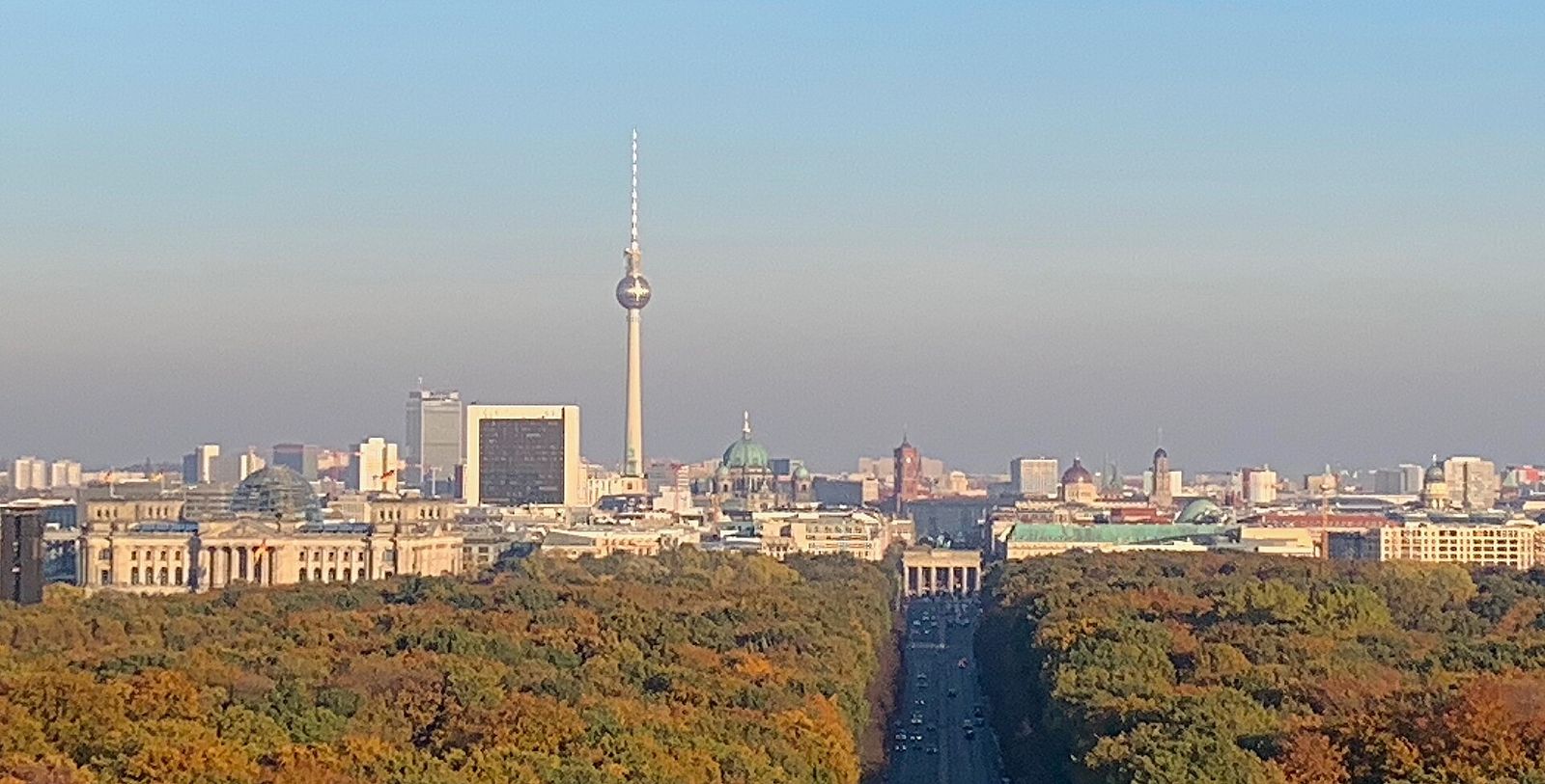 Panorama de Berlin depuis la colonne de la Victoire