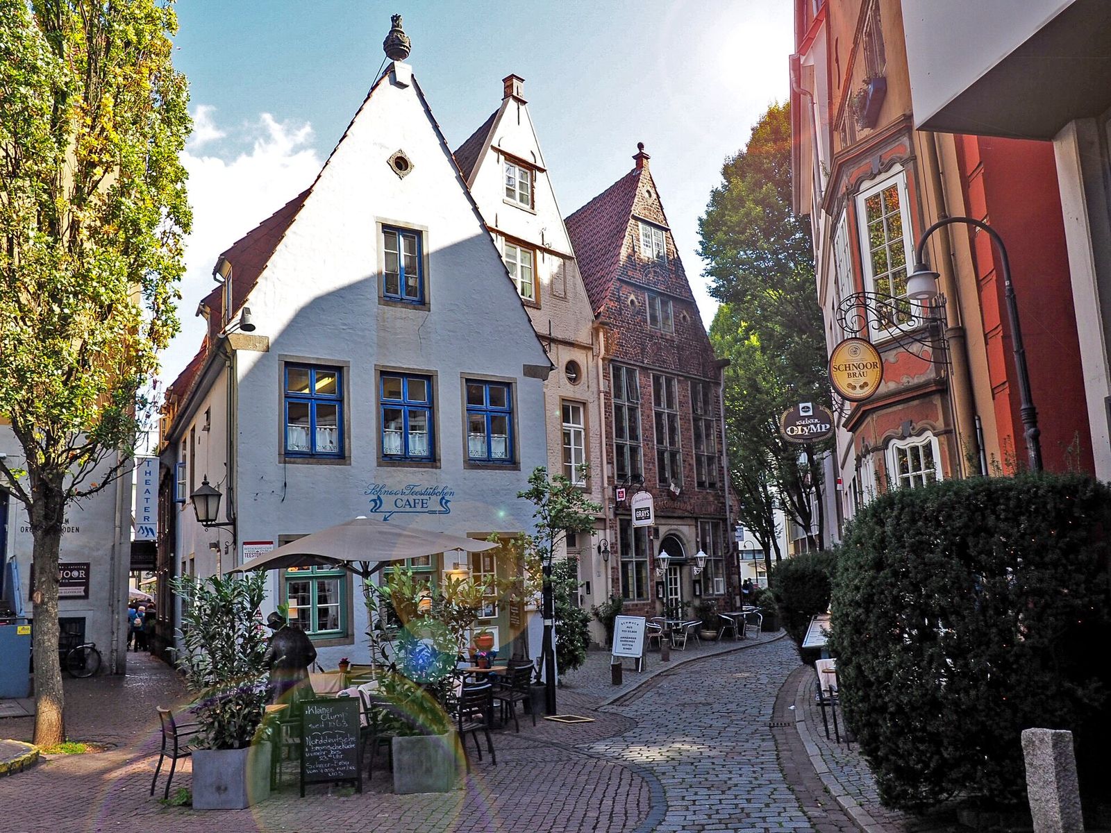 Une ruelle du quartier du Schnoor, à Brême