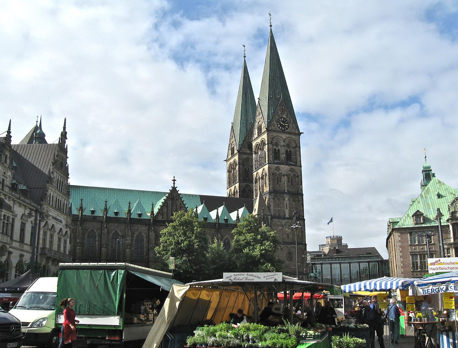La cathédrale de Brême et le Domshof