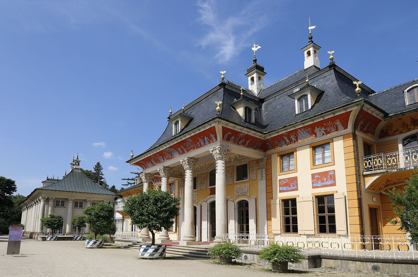 Das Bergpalais von Schloss Pillnitz