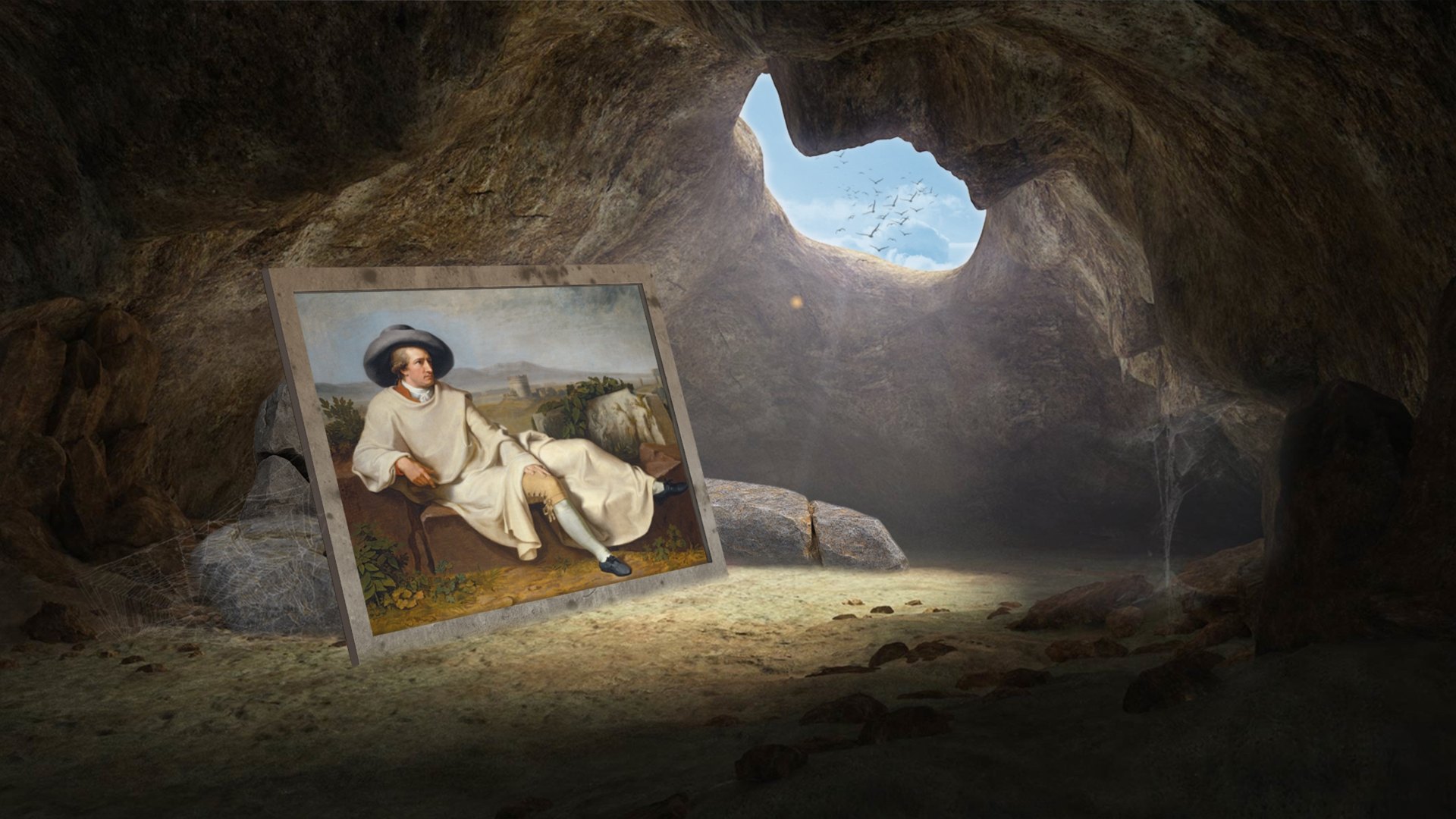 Goethe nella campagna romana, da Tischbein