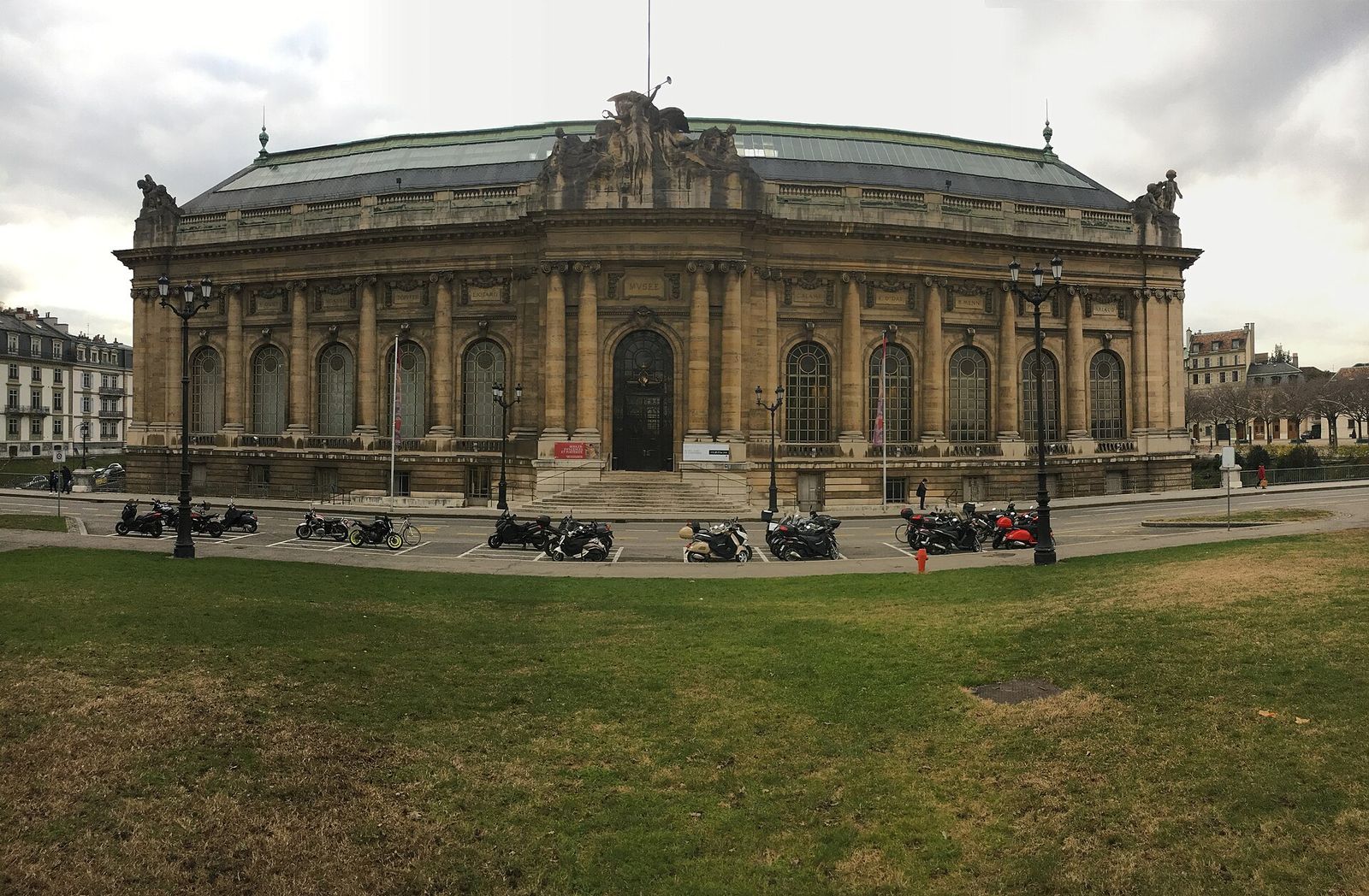 The façade of the Museum of Art and History in Geneva