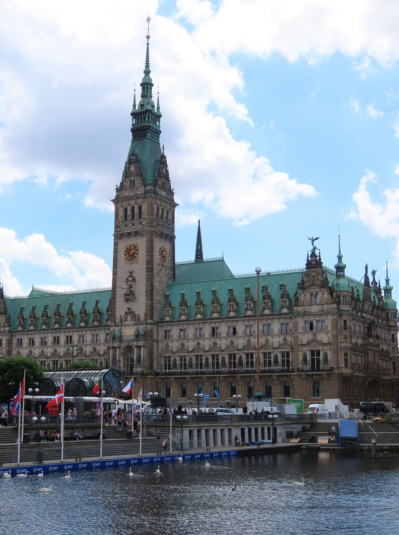 L'hôtel de ville de Hambourg