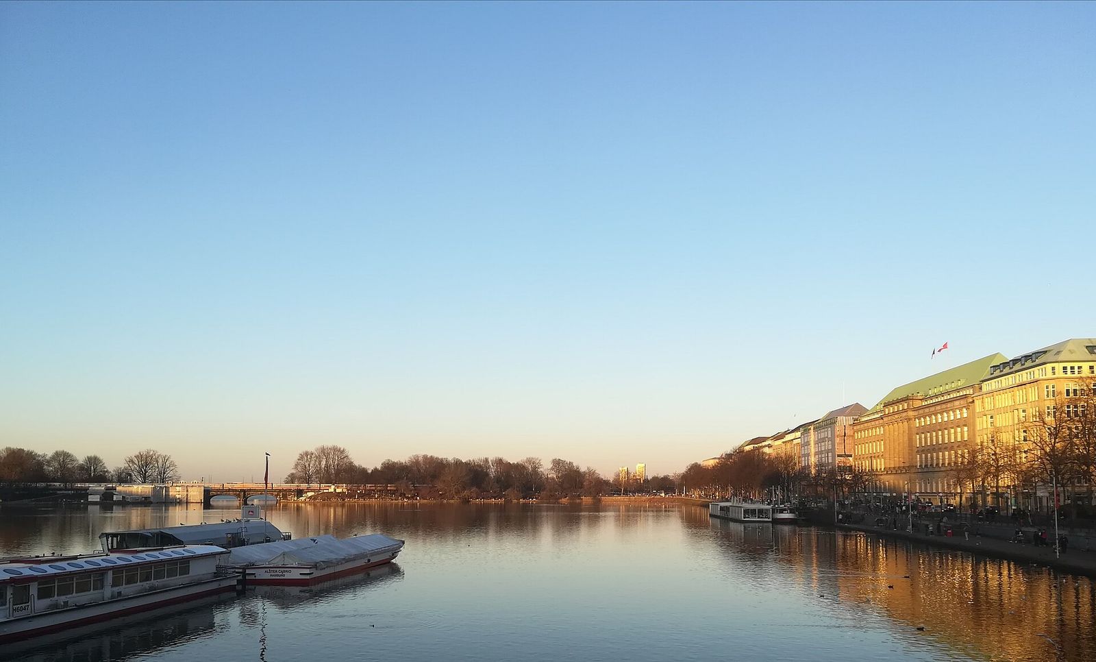 Le lac intérieur de l'Alster