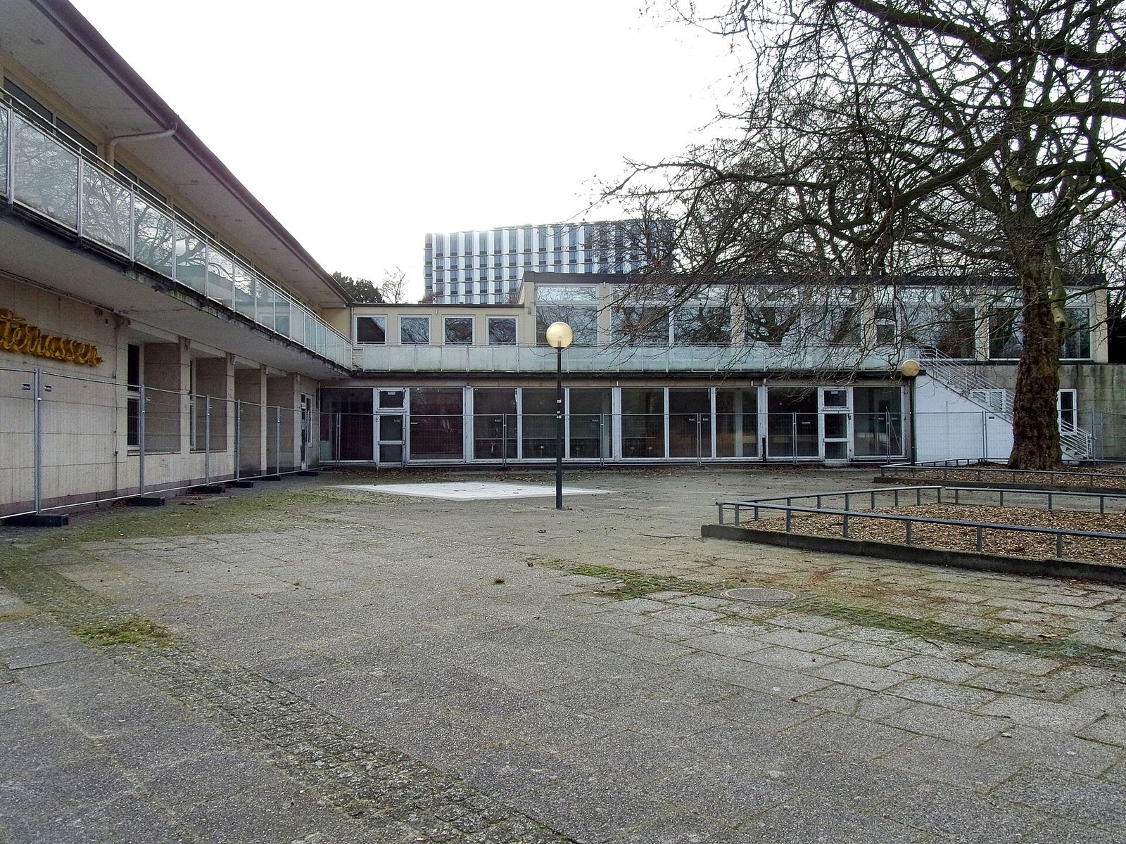 Le parc Planten un Blomen et ses terrasses